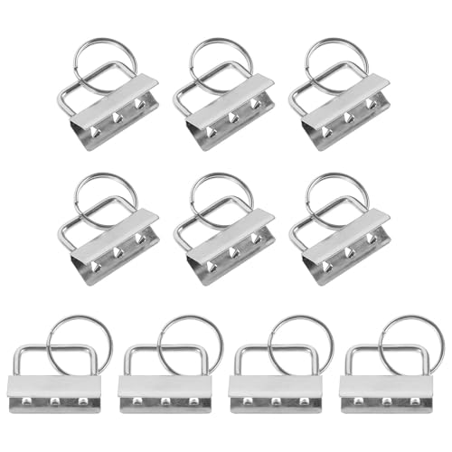 [WEKAMOS] �V���o�[�������L�[�`�F�[���A�N�Z�T���[ 10�Z�b�g DIY�n���h�o�b�O�A�N�Z�T���[ ���X�g���b�g�`�F�[���t�H�u �L�[�z���_�[�N���b�v�t�� �N���t�g�p