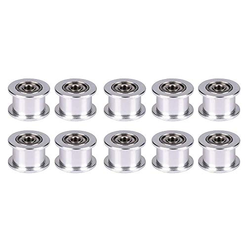 BZ 3D GT2 16 Toothless Bore 3 mm Aluminum Timing Belt Idler Pulley/double tête pour imprimante 3D 6 mm.(16Toothless Bore 3 mm) Cover