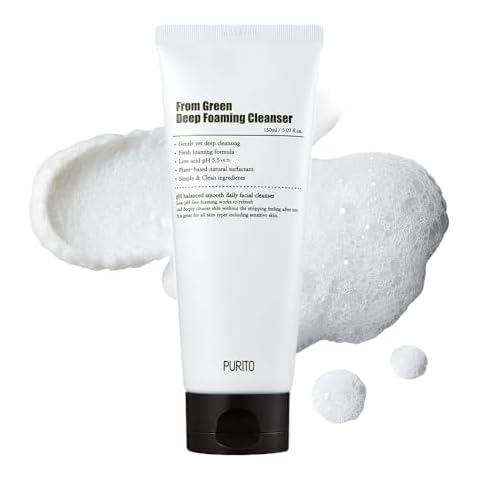 PURITO From Green Deep Foaming Cleanser 150ml / 5.07 fl.oz, pH 5.5, plant-based, natural ingredients, cruelty-free, Vegan Cover