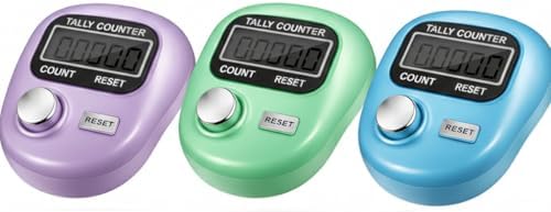 YBN® 3pc Multiuse Finger Counter Portable Hand Finger Counting Machine Digital Head Electronic Tally Counter Pack | Naam jap Counter