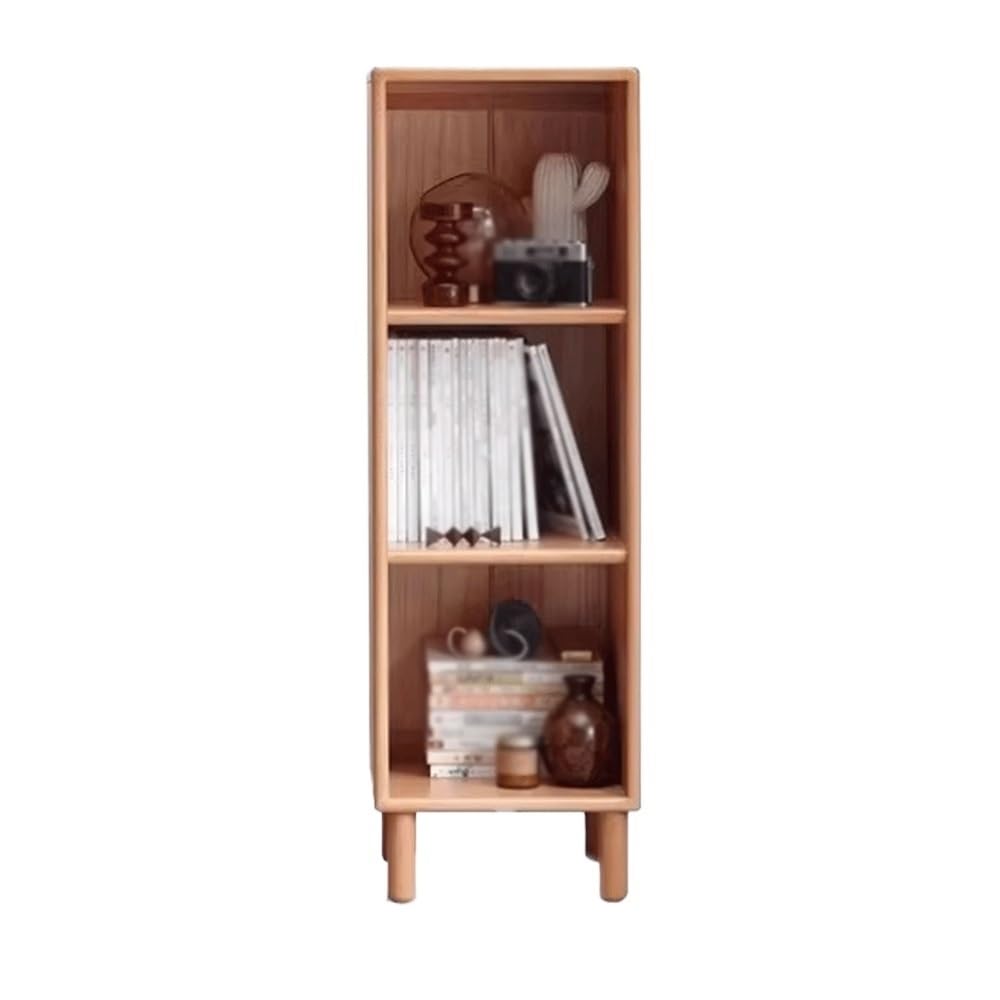 AYCDL Bookcase 3 Cells Floor Standing Bookshelf, with Feet Wooden Organizer Shelf, for Office Books Supplies Accessories Storage Display Rack Display Shelf