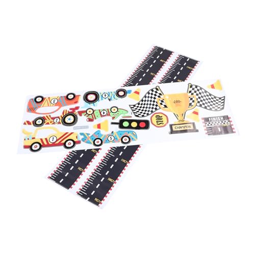 ERINGOGO Cartoon Car Height Measurement Chart Decals Removable Growth Chart for Boy Girl Playroom Wall Ruler Self-Adhesive Height Stickers for Nursery Decor