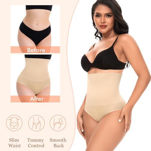 Image of Werena Tummy Control Shapewear for Women High Waisted Body Shaper Panties Slimming Girdle Shaping Briefs