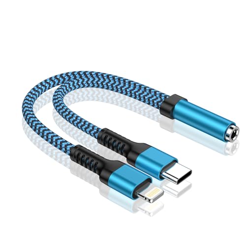 2in1 iPhone & typeC �C���z�� �W���b�N GAEF USBC Lightning �C���z�� �ϊ��A�_�v�^ HIFI���� ���ϋv���i�C�����҂� ��{��� �A�C�t�H�� �ϊ��A�_�v�^ ���C�g�j���O 3.5mm �w�b�h�z���A�_�v�^�[ �ϊ� �n�C��