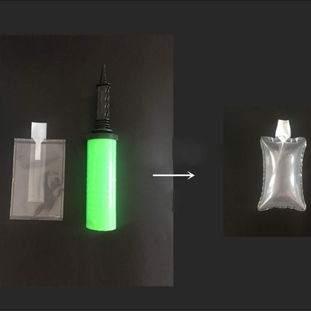 MIUPOO Sacchetto di protezione per imballaggio dell'aria gonfiabile in plastica trasparente con cuscino a pompa libera, sacchetto di imballaggio gonfiabile per cuscino d'aria, 10x12 pollici, 50 pezzi