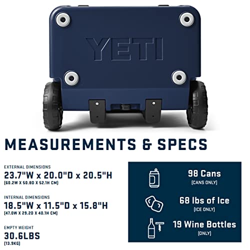 Image of YETI Roadie 60 Wheeled Cooler with Retractable Periscope Handle
