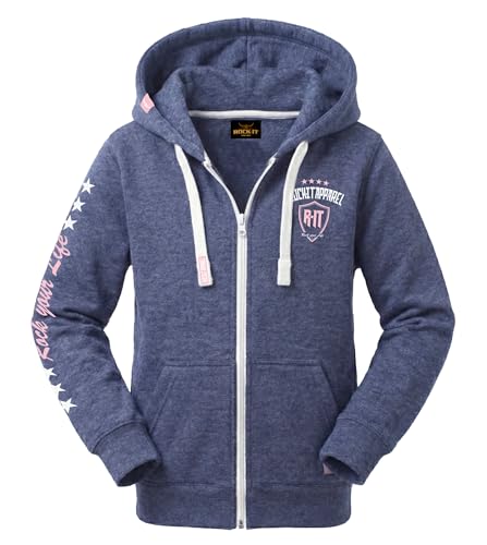 Veste à capuche pour enfants contre le froid pull bleu zippé confortable taille 98-164