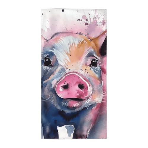 KLLTYHMU Toallas de mano para baño, toallas de baño suaves y absorbentes, toalla decorativa de microfibra, toalla de cara sonriente, toallas de cocina para el hogar, hotel, gimnasio, spa, yoga, 12 x