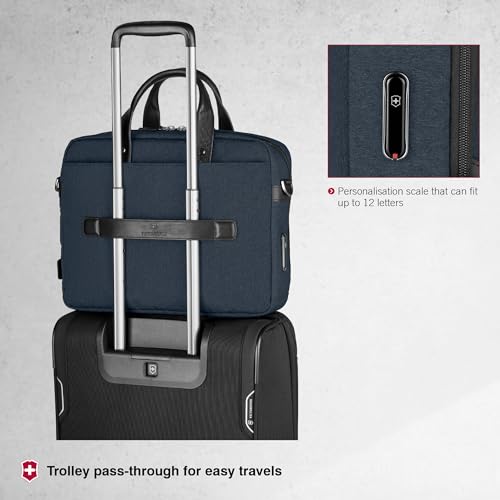 Victorinox Architecture Urban2 Briefcase - Melange Blue/Black4