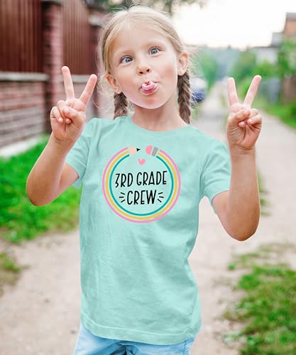 Olive Loves Apple 3rd Grade Crew Back to School Gift 1st Day of School Pencil Shirts2