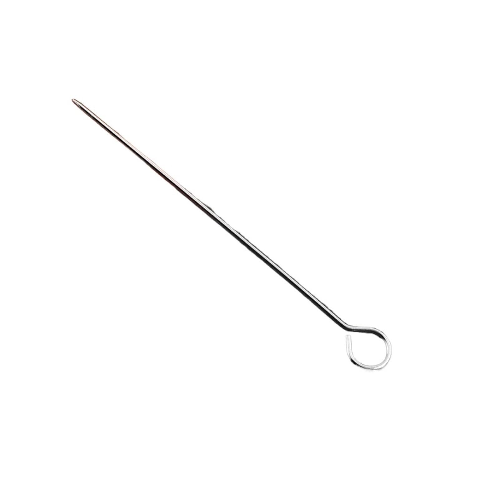 Genérico 20 Piezas Herramientas for Barbacoa, pincho de Acero Inoxidable Reutilizable, 20/30cm(20pcs 20cm)