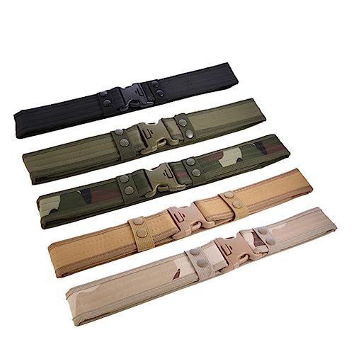 Men's Outdoor Belt with Quick Release Buckle Durable Oxford Cloth Waistband for Sports Climbing and Hunting Lightweight and Versatile Black2