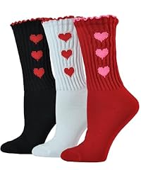 3 Pairs, Black,white,red