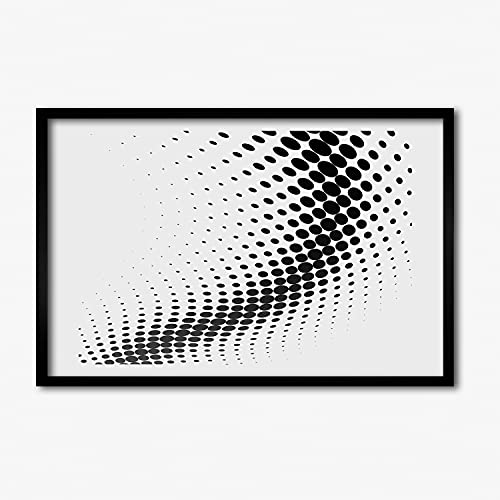 Tableau moderne 60x40 cm pour salon élégant avec cadre en bois MDF Tulup