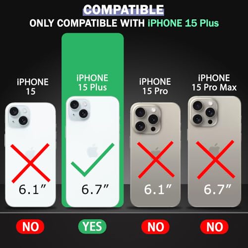 Image of TheGiftKart Shockproof Ultra-Hybrid Back Cover Case for iPhone 15 Plus Compatible with MagSafe | 360 Protection | Crystal Clear Hard Back Cover Case for iPhone 15 Plus (PC & TPU, Transparent Bumper)