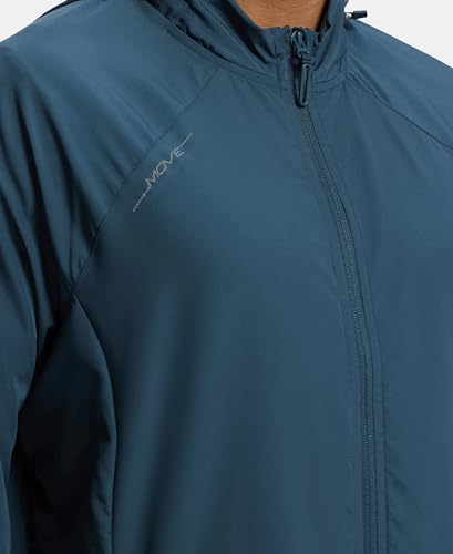 Image of Jockey MV40 Men's Microfiber Fabric Water Resistant Convertible Active Wear Hoodie Jacket