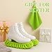 Soulchen Skate Guards Soakers and Towel Gift Set Ice Skating Guards Soft Skate Blade Covers Blade Protector for Figure Skating Skater Hockey Gift(Green,M)