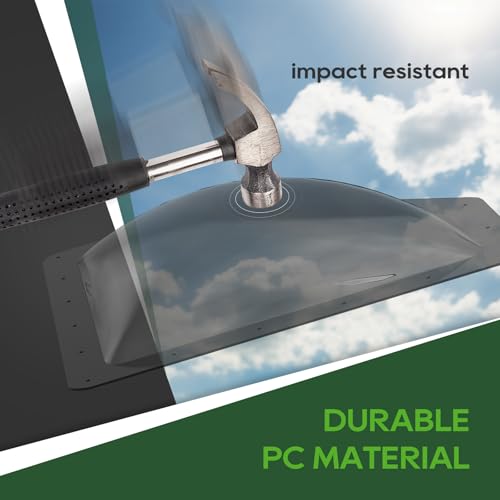 Image of RVGUARD RV Skylight Replacement, 11 inch x 24 inch Outer Dimension Skylight Fits All Standard 8 inch x 20 inch Openings, RV Skylight for Camper Trailer Fifth Wheel Truck, UV Resistant, Impact Resistant, Smoke