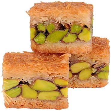 Luxury Baklava Assortment Pistachio Sweet, XSmall Size Hand Made Approx. 12 Pieces, Bitesize Baklawa, Turkish Assortment Baclava Sweets, Gift Box 150g  5.3oz, Mughe Gourmet