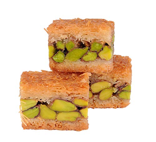 Mughe Gourmet Kleine Türkische Pistazien-Baklava Geschenkbox - Extra Klein Dessertgebäck-Geschenke - 150g/5.3oz - Feiern Sie Geburtstag, Vatertag, Muttertag, Weihnachten