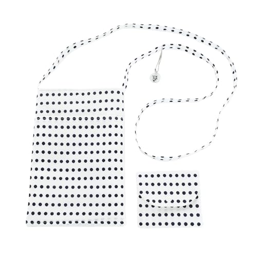 お祭りにピッタリ!スマホショルダー&小銭入れ[ドット柄]各1点 計2点