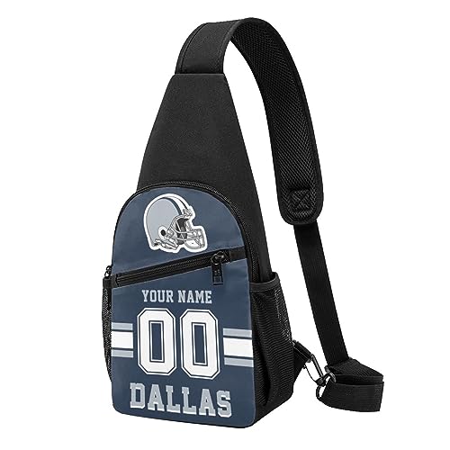 Custom Sling Bag, Personalized Crossbody Bags with Name and Number, Customize Sling Shoulder Backpack