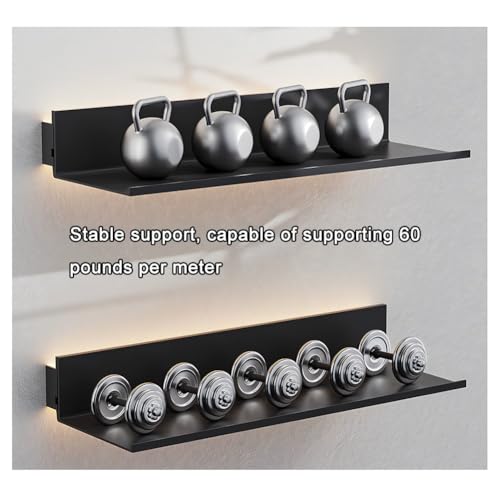 Étagère en alliage d'aluminium avec éclairage intégré au design épuré