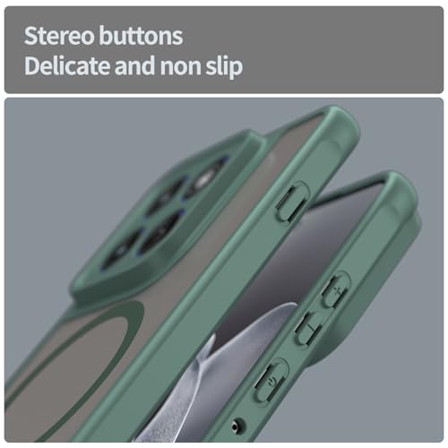 Image of Compatible with Motorola Moto X70 Air Case Cover,Compatible with MagSafe,Anti-Fall,Compatible with Motorola Edge 70 5G XT2601-2 XT2603-2 Cell Protective Phone Case Green