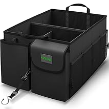 Drive Auto Car Trunk Organizer - Collapsible, Multi-Compartment Automotive SUV Car Organizer for Storage w/Adjustable…