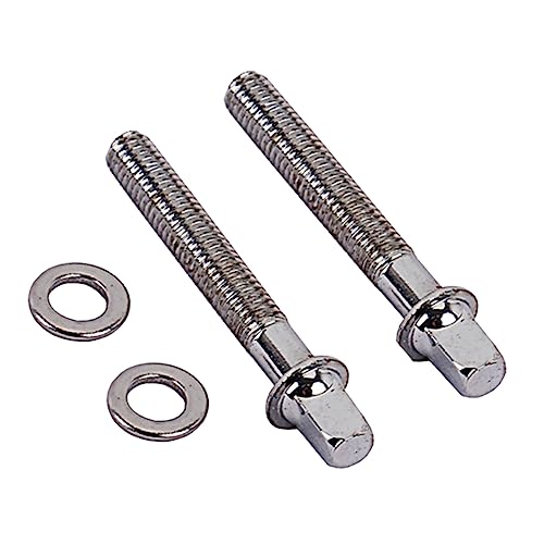 6 piezas de tornillos de montaje para tensores de tambor con arandelas, sujetadores de acero inoxidable para accesorios de caja, bombo y batería, piezas de repuesto esenciales para músicos miniatura 7