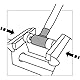 PB Swiss Tools Hammerkopf Einsatz PB 300.C 3 | 100% Swiss Made | Kunststoffeinsatz mit gehärteter Stahlkappe, Durchmesser 32 mm