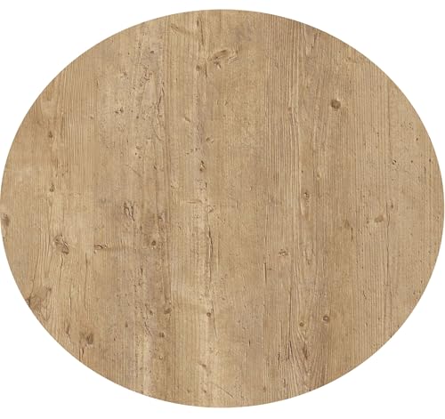 serladur Tischplatten, Dekor Avalon Pine 80 cm rund, wetterfest für Garten, Terrasse, Balkon in Gastroqualität Ersatztischplatte Bistro Tisch Werzalitverfahren Wermodin Topalit Werza