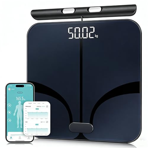 Hume Body Check Körperfettwaage mit 8 Frequenzsensoren Hume Health Waage Personenwaage mit Körperfett Smart Waage mit App Für Körperfett Muskelmasse Bmi 28 Wichtige Kennzahlen