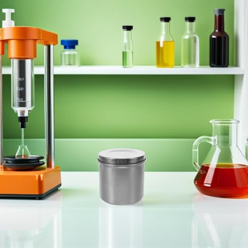 Frasco de acero inoxidable de 12 cm para apósitos en laboratorios 6