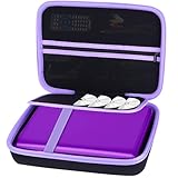 Lebakort Hart Tasche Hülle Etui für YOTON 12,5" / SUNPIN 12,5" /OYU 12.5'' /DBPOWER 12.5'' Tragbarer DVD-Player(Schwarz + Violett)