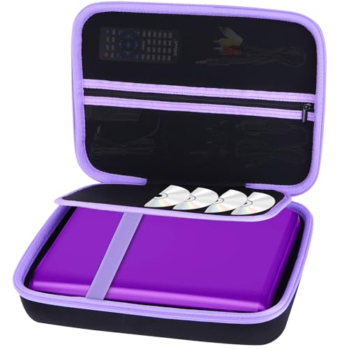 Lebakort���[�P�[�X�ƌ݊����̂���DBPOWER/ieGeek/COOAU 11.5-12.5�C���` �|�[�^�u��DVD�v���[���[ (�u���b�N+�p�[�v�� �P�[�X)