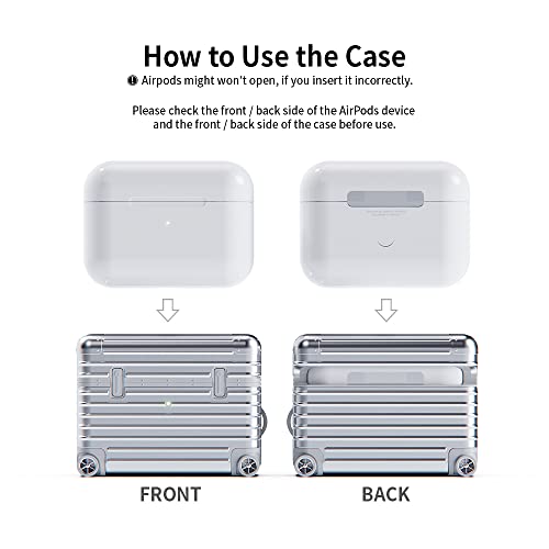 Miak Airpods Pro 2Nd Generation Case Cover 2022, Protective Case With Keychain For New Apple Airpods Pro Case, Silver #TOP4