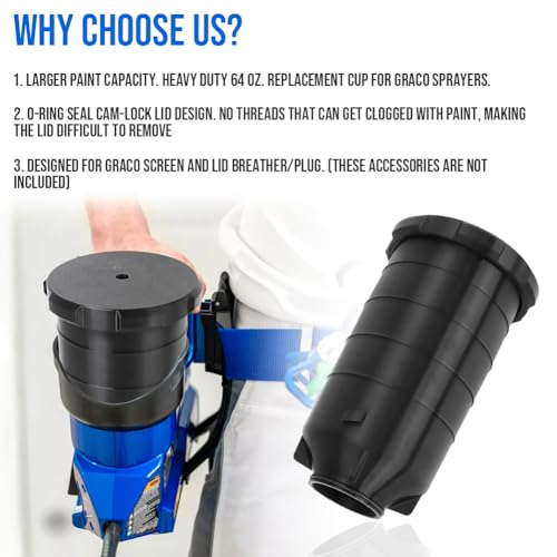 WIKIBB for Graco Ultra Quickshot Airless Sprayer 18H078 64 oz - Thumbnail 4