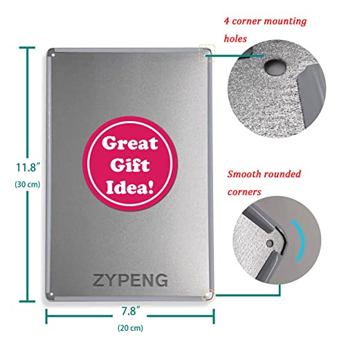 Zypeng Vintage Garage Shop Rates Metal Sign Man Cave Decor Gift Mechanic Pops Accessories Bar Tin Signs Workshop Dads Wall Funny 8 X 12 Inch #TOP1