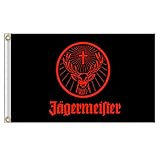 Herausragendes Design: Diese Jägermeister-Flagge ist doppelt genäht und zielt auf zusätzliche Festigkeit ab.