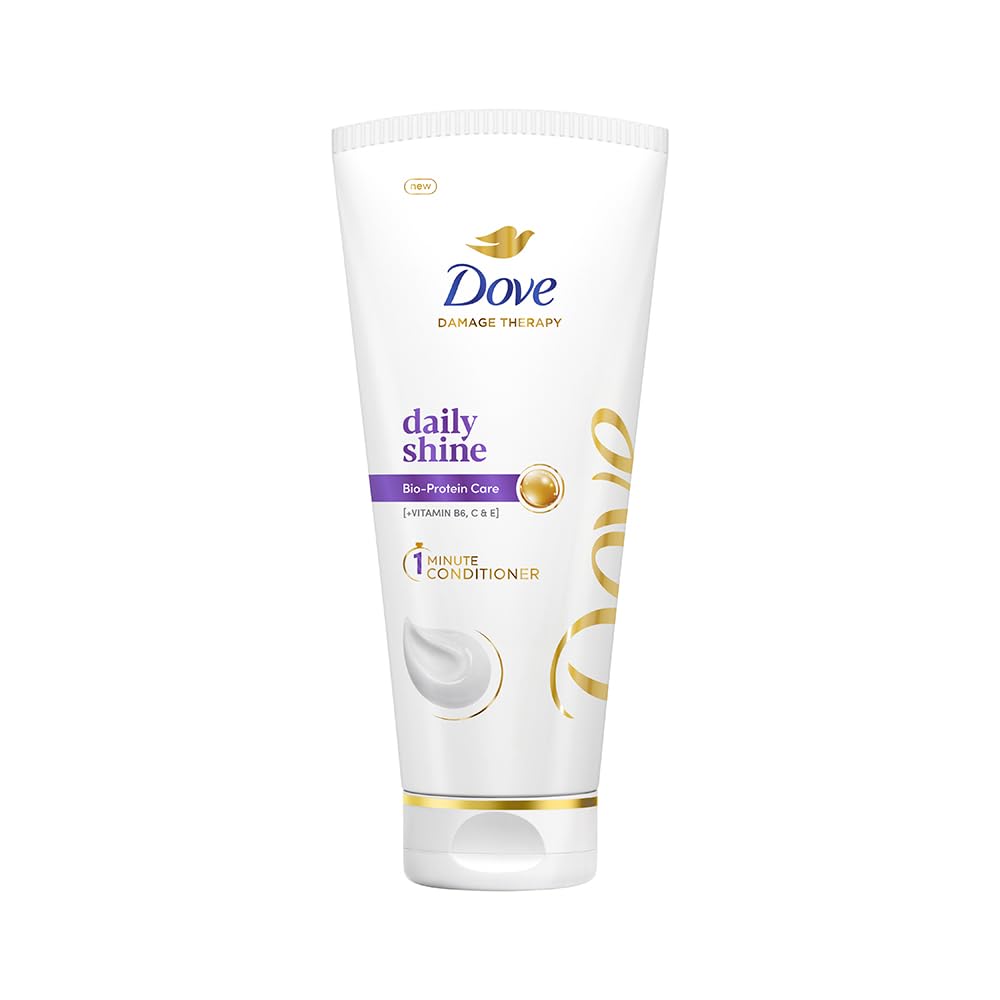 DOVE Daily Shine Hair Conditioner, 175 ml, for Smooth & Shiny Hair, with Nutritive Serum, Detangles Hair, Controls Frizz