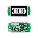 Haldzemo 1S 2S 3S 4S 5S 6S 7S 8S 1-8S Lithium Battery Capacity Indicator Module 4 Sections Green LED Display Tester Li-po Li-ion (5 Pack)