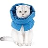 Cat Cone, Cat Recovery Collar Cone, Soft Cat Cone Collar Stop Licking Scratching, Cat Neck Wound Cover Protector, Cat Donut e Collar for Cats Kitten Adjustable Lightweight Waterproof S Size
