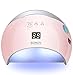 Macchina Sun Light Therapy Handheld Led luci unghie Sensore intelligente Schermo a cristalli liquidi Essiccatore per unghie Asciugatura veloce 48W,Pink