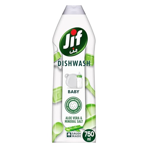 JIF Baby Dishwashing Liquid Aloe Vera & Mineral Salt Suitable for cleaning childrens dishes 750ml