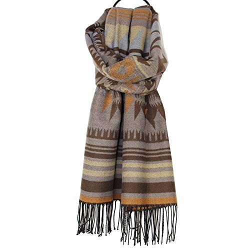 SUNXK Der Winter High-End-Herren-Kaschmir Schals Herren-Schal Warmer Schal Dual Verdickung (Color : Coffee, Size : 184CM) Cover