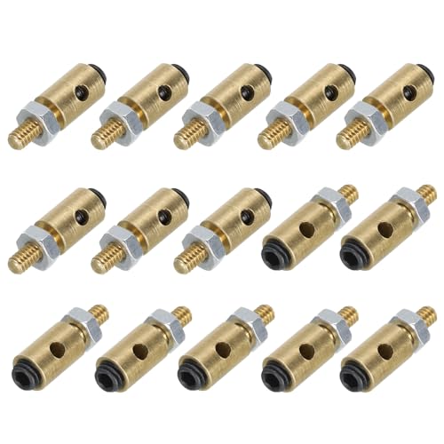 MECCANIXITY Linkage Stoppers Connecting Servo Arm,Adjustable Push Rod with Nut and Screw for RC Airplane,D4x1.6mm 15Pcs