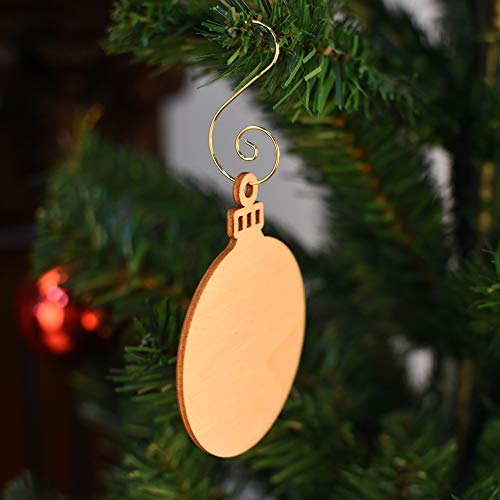 Cualfec Christmas Ornaments Hooks Christmas Tree Hanger Great For Christmas Tree Decoration - 120 /Gold #TOP3