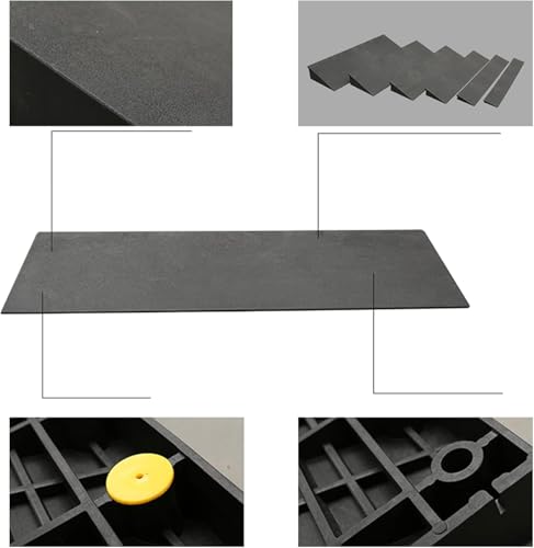Rampe de seuil en caoutchouc 50x12x4cm pour fauteuil roulant - 6