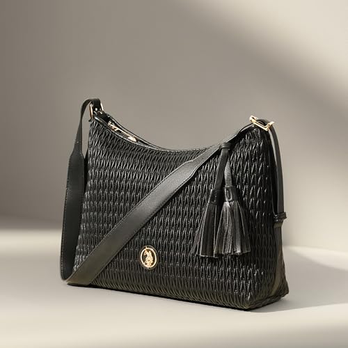 Image of U.S. POLO ASSN. Bridget Shoulder Handbag |Solid Finish For Women| Trendy Bag For Casual Use